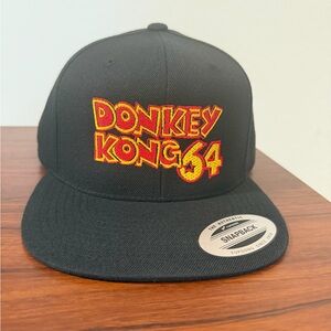 Donkey Kong 64 Black Snapback Cap